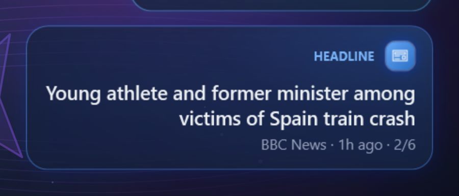 Rotating headlines